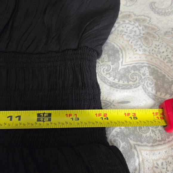 Blu Pepper V-Neck Spaghetti Strap Empire waist Maxi Dress Dark CottageCore Goth - Picture 10 of 13